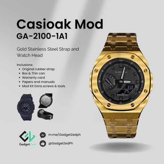 Casioak Gold Black GA-2100-1A1